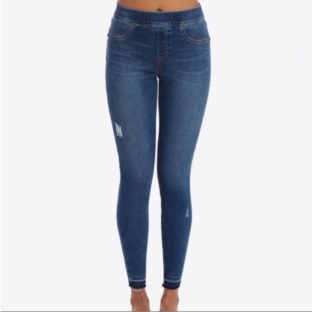 Spanx Distressed Skinny Ankle Jean
